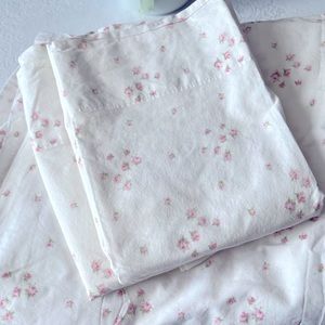 RARE Original Simply Shabby Chic 100% COTTON “Sprinkles” Rosebud King Sheet Set